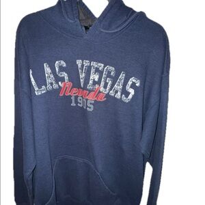 Las Vegas Graphic Hoodie Blue Men’s XL